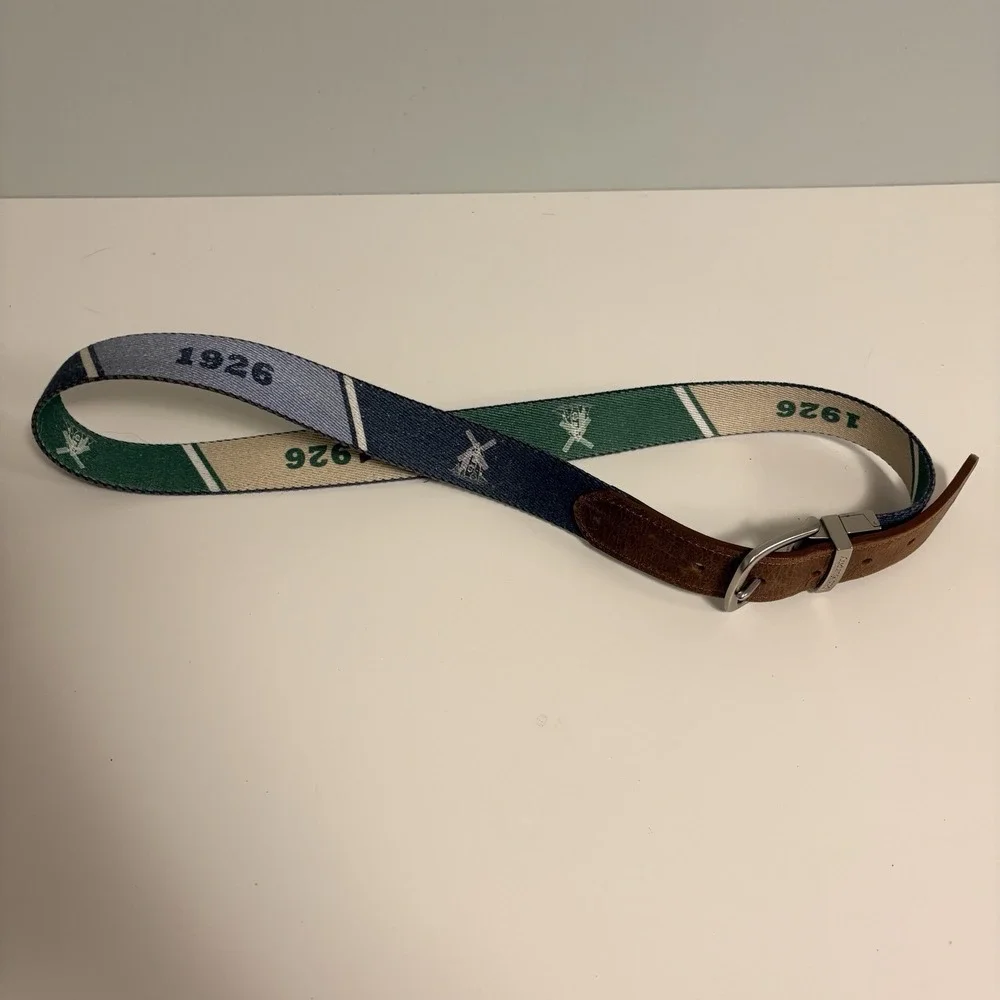 Doc Murphy Reversible 1926 Windmill Canvas Golf Belt